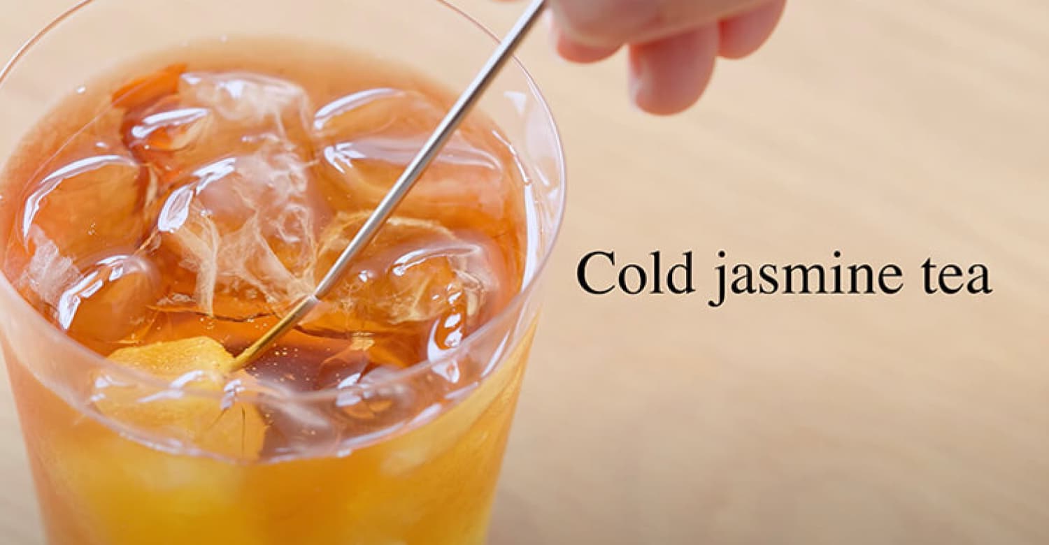 Cold jasmine tea